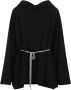 Rick Owens Zwarte Slouchy Hood Sweater - Thumbnail 1