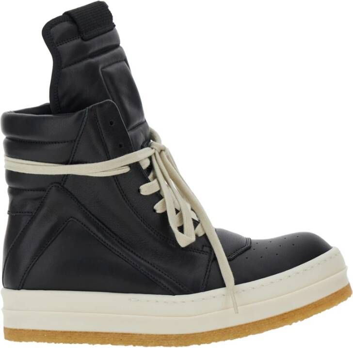Rick Owens Zwarte Sneakers Creep Geobasket