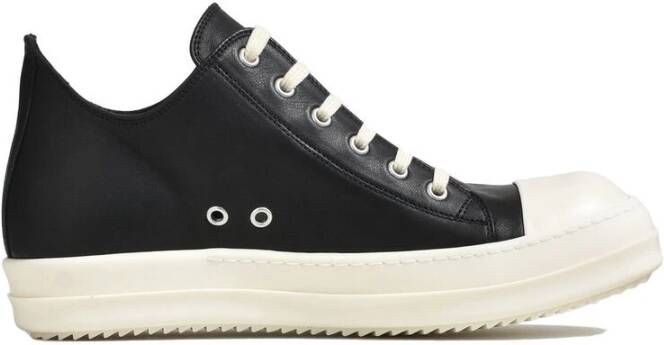 Rick Owens Zwarte Veterschoen met Flatform Zool