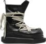 Rick Owens Zwarte Veterschoenen met Plateauzool - Thumbnail 1