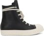 Rick Owens Zwarte Veterschoenen met Rubberen Zool - Thumbnail 1