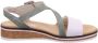 Rieker Sandalen zomerschoen sandaal sleehak met asymmetrische bandjes - Thumbnail 2