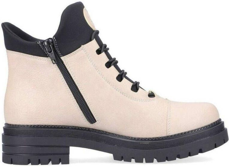 Rieker Beige casual gesloten laarsjes Beige Dames