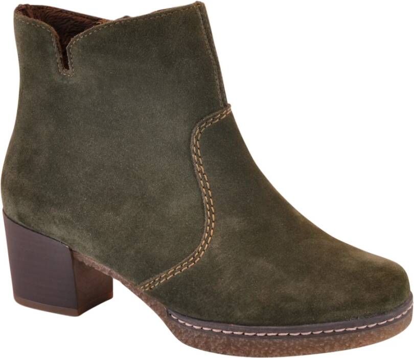 Rieker Ankle boots Groen Dames - Schoenen.nl