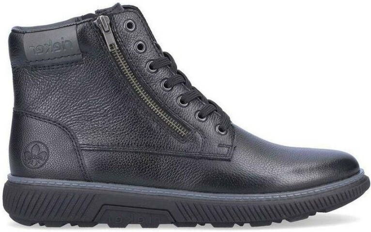 Rieker Zwarte gesloten booties voor heren Zwart Heren