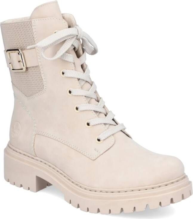 Rieker Beige Casual Gesloten Booties Beige Dames