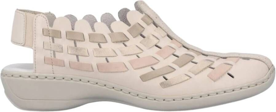 Rieker Beige Casual Platte Sandalen - Foto 2