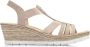 Rieker Beige Platte Sandalen voor Vrouwen - Thumbnail 1
