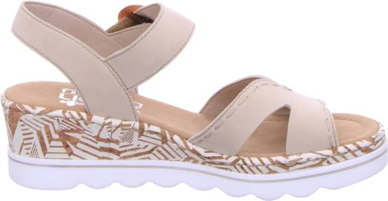 Rieker Beige Sandalen