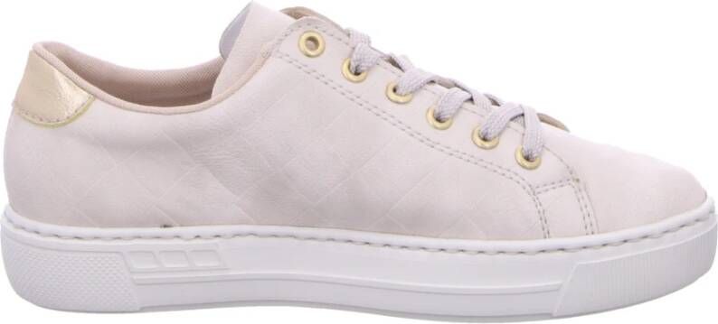 Rieker Plateausneakers Metallic inzet bij de hak vrijetijdsschoen lage schoen veterschoen - Foto 6