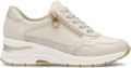 Rieker Sneakers met zijrits vrijetijdsschoen veterschoen smalle vorm - Grijs