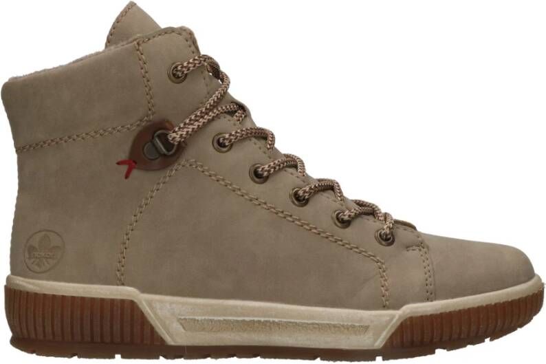 Rieker Beige Veterschoen voor Dames Beige Dames