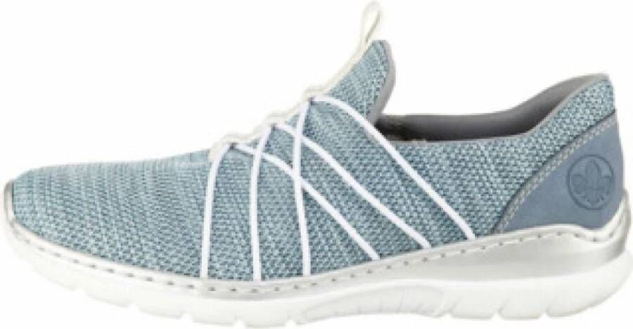 Rieker Blauwe Damen Sneakers met Krepp Zool