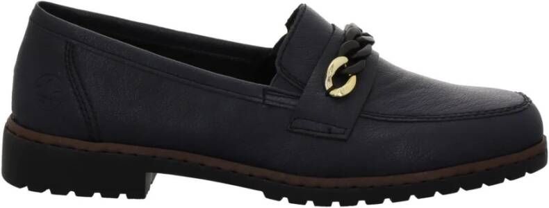 Rieker Blauwe dames mocassins comfortabele stijl