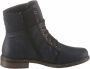 Rieker Hoge veterschoenen met decoratieve siergesp - Thumbnail 2