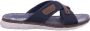 Rieker Blauwe Heren Slippers Comfort Stijl - Thumbnail 1