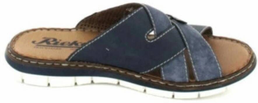 Rieker Blauwe Herensandalen Stijlvol Model