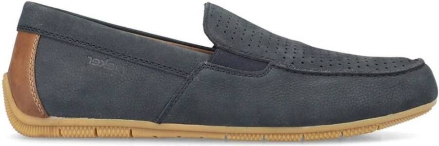 Rieker Blauwe Klassieke Gesloten Mocassins Loafers Blue Heren