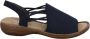 Rieker Sandalen zomerschoen sandaal sleehak met elastische banden - Thumbnail 1