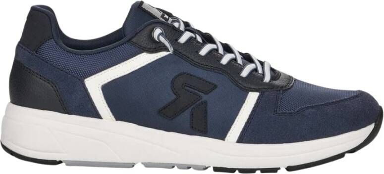 Rieker Blauwe Sneakers voor Heren Stijlvol en veelzijdig Blauw Heren