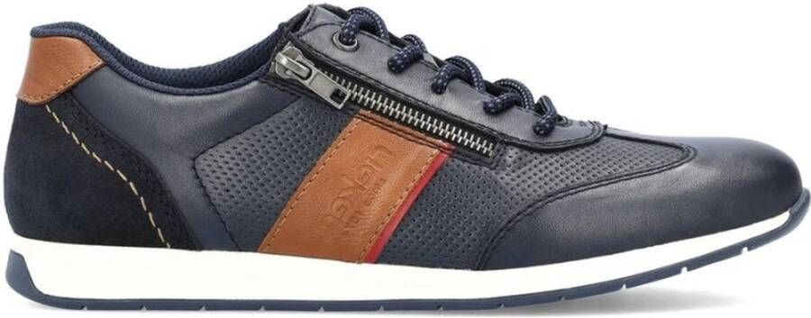 Rieker Blauwe Sneakers voor Mannen Blue Heren