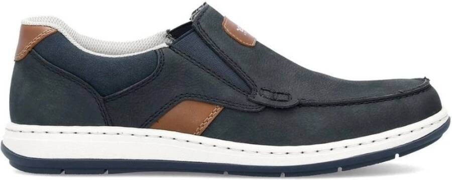 Rieker Blauwe Sneakers voor Mannen Blue Heren