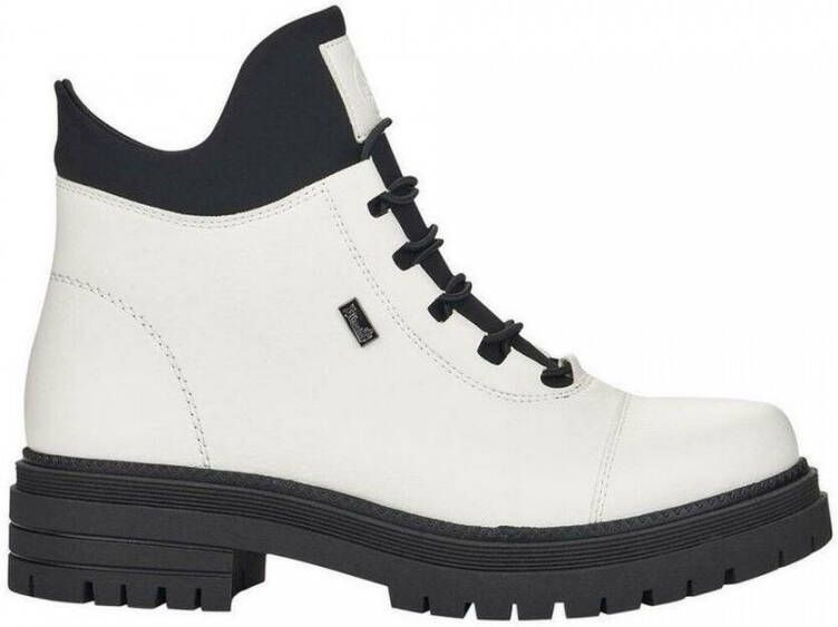 Rieker Witte Gesloten Booties White Dames