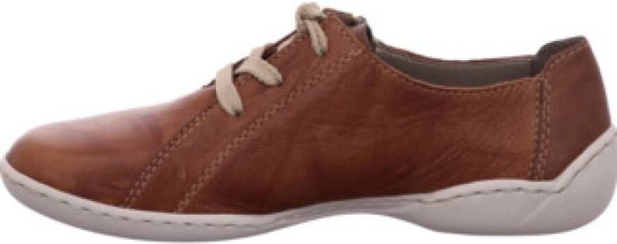 Rieker Veterschoenen met logo-embossing vrijetijdsschoen lage schoen veterschoen