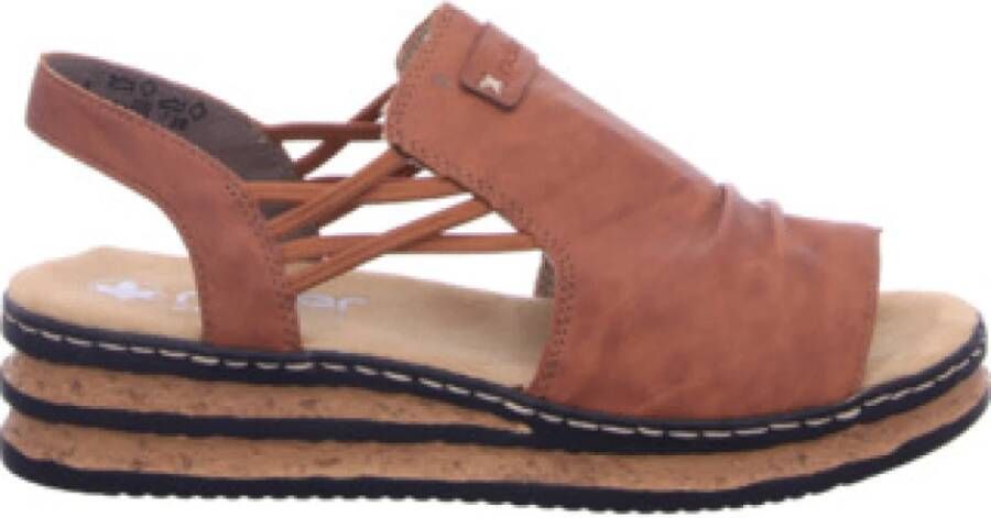 Rieker Bruine damessandalen stijlvol en comfortabel - Foto 2