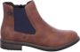 Rieker Chelsea-boots instappers enkellaars blokhak met verwar de textielvoering - Thumbnail 1