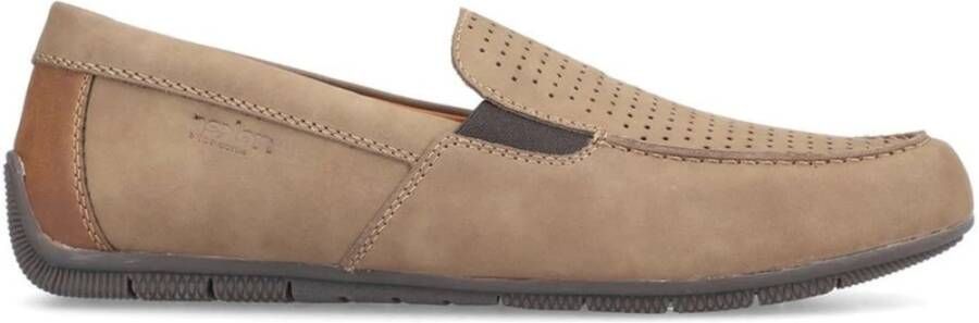 Rieker Mocassins Slipper loafer comfort schoen met geperforeerde schacht