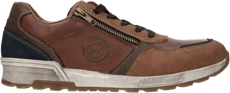 Rieker Bruine veterschoenen Bruin Heren
