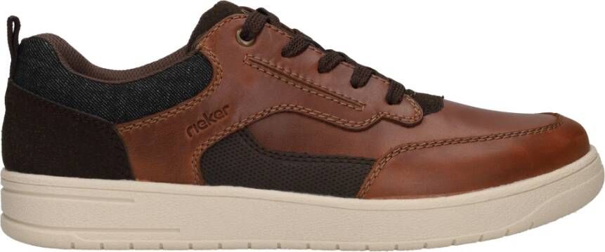 Rieker Bruine Veterschoenen met Robuuste Zool Brown Heren