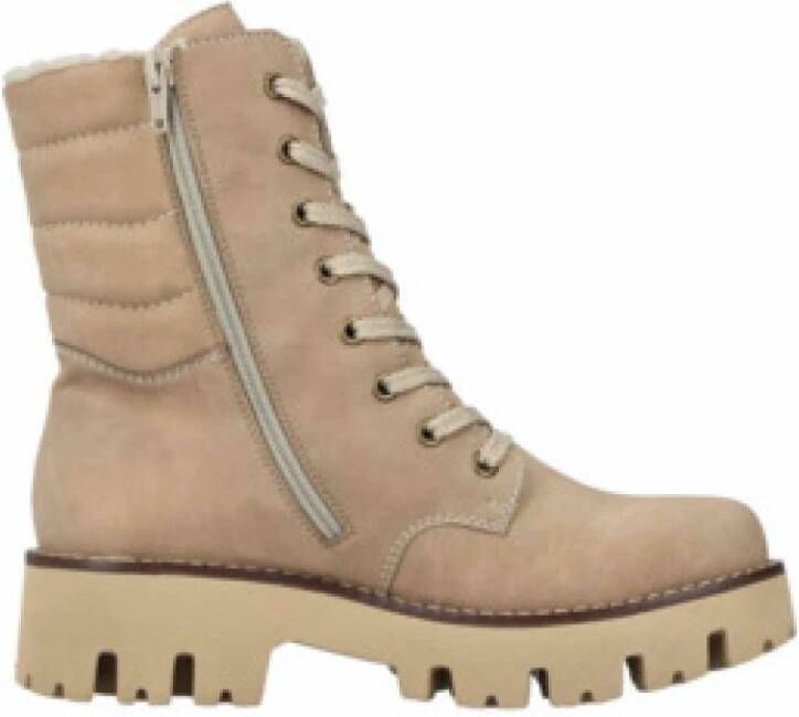 Rieker Winterlaarsjes winterlaarzen veterschoenen profielzool met binnenrits