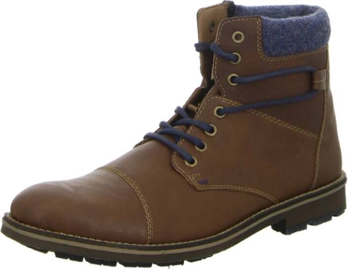Rieker Bruine Veterschoenen voor Heren