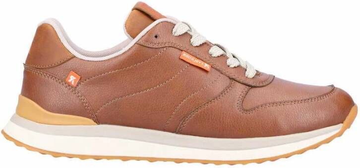 Rieker Bruine vrijetijdsveterschoenen voor dames