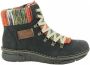 Rieker Zwarte Casual Enkellaarsjes Black Dames - Thumbnail 9