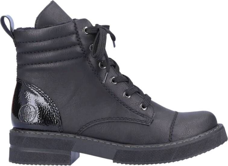 Rieker Casual Gesloten Zwarte Enkellaarzen Black Dames