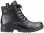 Rieker Casual Leather Booties Zwart Dames - Thumbnail 2