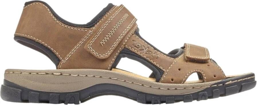 Rieker Casual Open-Toe Sandalen voor Heren Bruin Heren