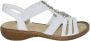 Rieker Sandalen zomerschoen sandaal sleehak met decoratieve steentjes - Thumbnail 1