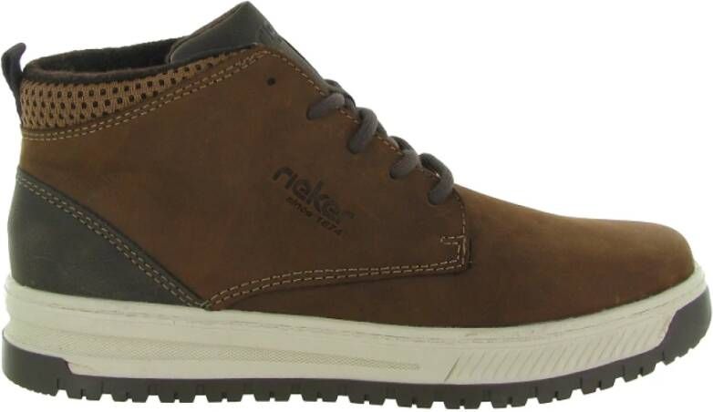 Rieker Bruine extra brede veterschoenen voor heren Brown - Foto 5