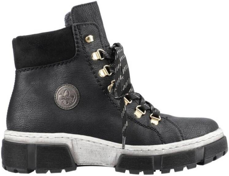 Rieker Casual veterschoenen Black Dames