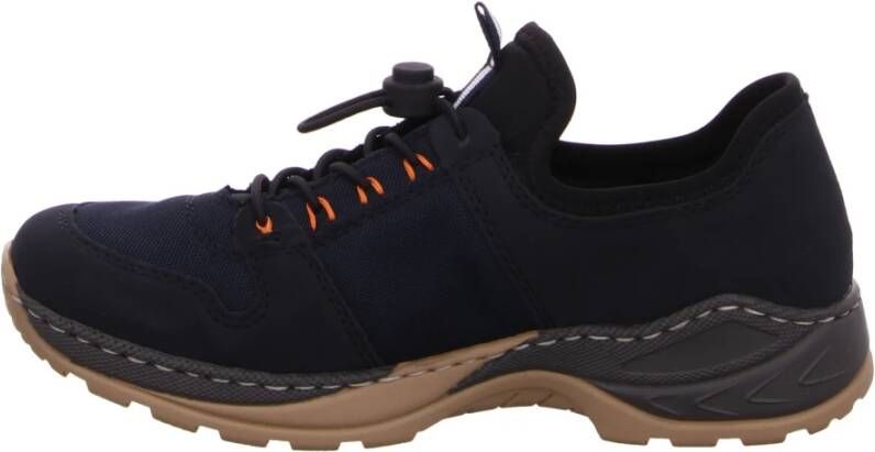 Rieker Slip-on sneakers Trekking Schoen vrijetijdsschoen Slipper met verfijnde randnaad