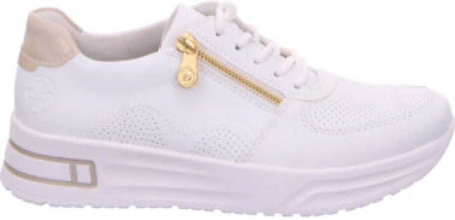 Rieker Plateausneakers lage schoen veterschoen vrijetijdssneaker met ritssluiting