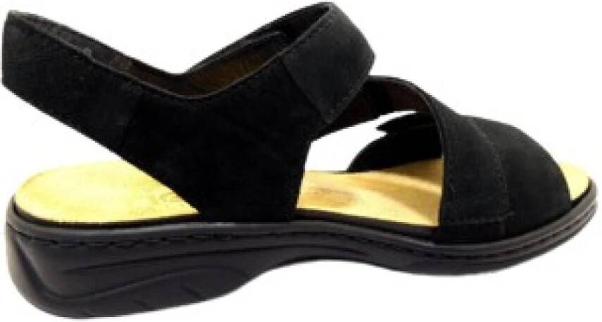 Rieker Comfort Sandalen voor Dames in Zwart