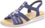 Rieker Sandalen zomerschoen sandaal sleehak met zomerse versiering - Thumbnail 2