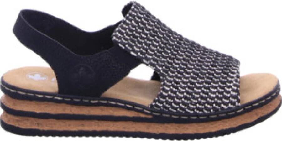 Rieker Comfort Veterschoenen in Zwart