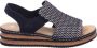 Rieker Comfort Veterschoenen in Zwart - Thumbnail 2