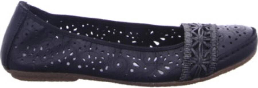 Rieker Ballerina's Slipper platte schoenen met rondom elastiek